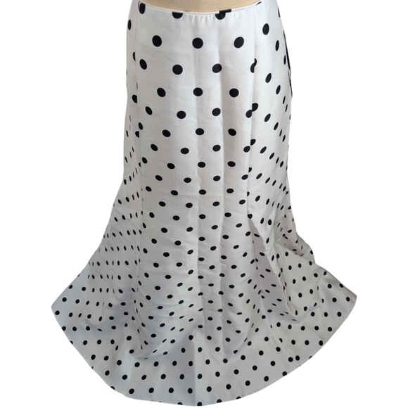 Jodi Kristopher Dresses & Skirts - Consigned - Jodi Kristopher Cream and Black Polka Dot Skirt